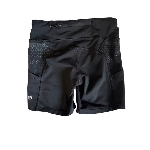 LULULEMON running shorts size 4 black - Picture 5 of 7